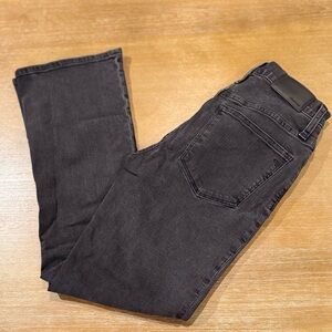 Madewell Women’s Cali‎ Demi-Boot Light Black Wash Ankle Denim Jeans Size 25